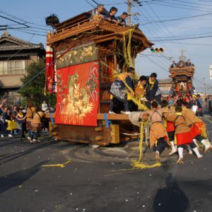 山車の大回転